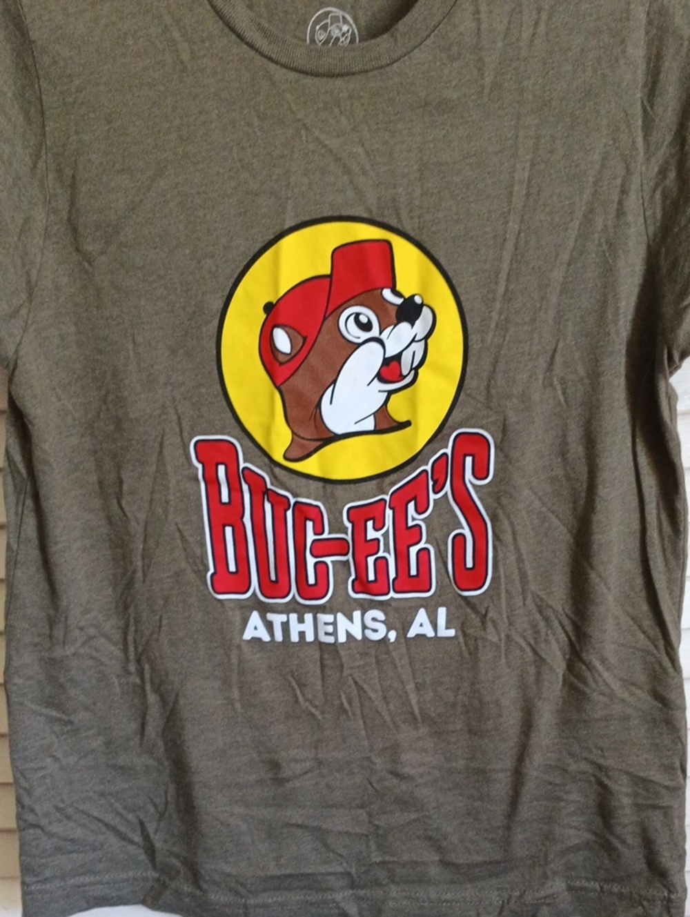 Buc-ee's Olive Green Kids Short-Sleeve Tee